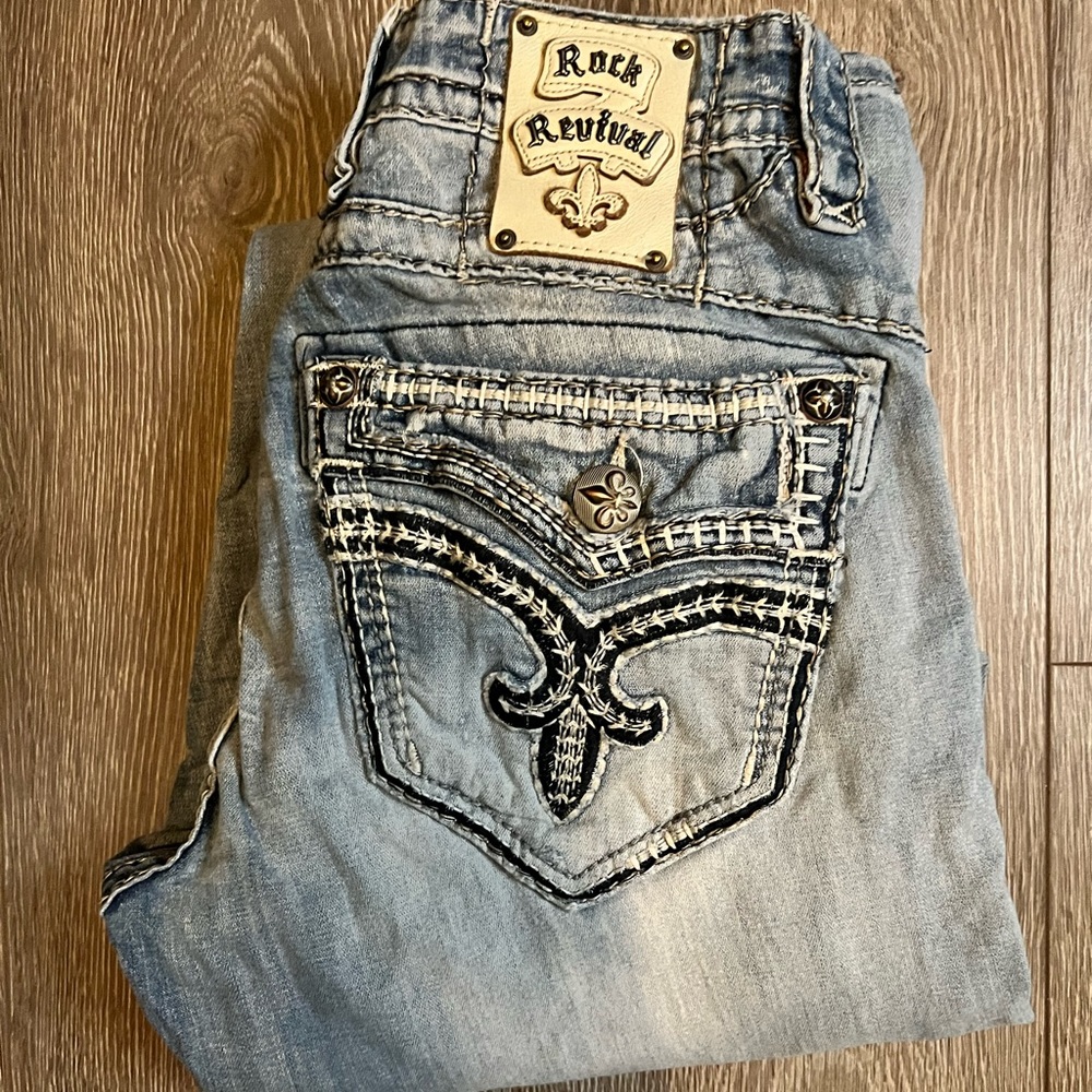 Mens Rock Revival Jeans